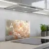 Close up - Pioenroos - Lichtroze keuken achterwand spatscherm klein -3d_schuin