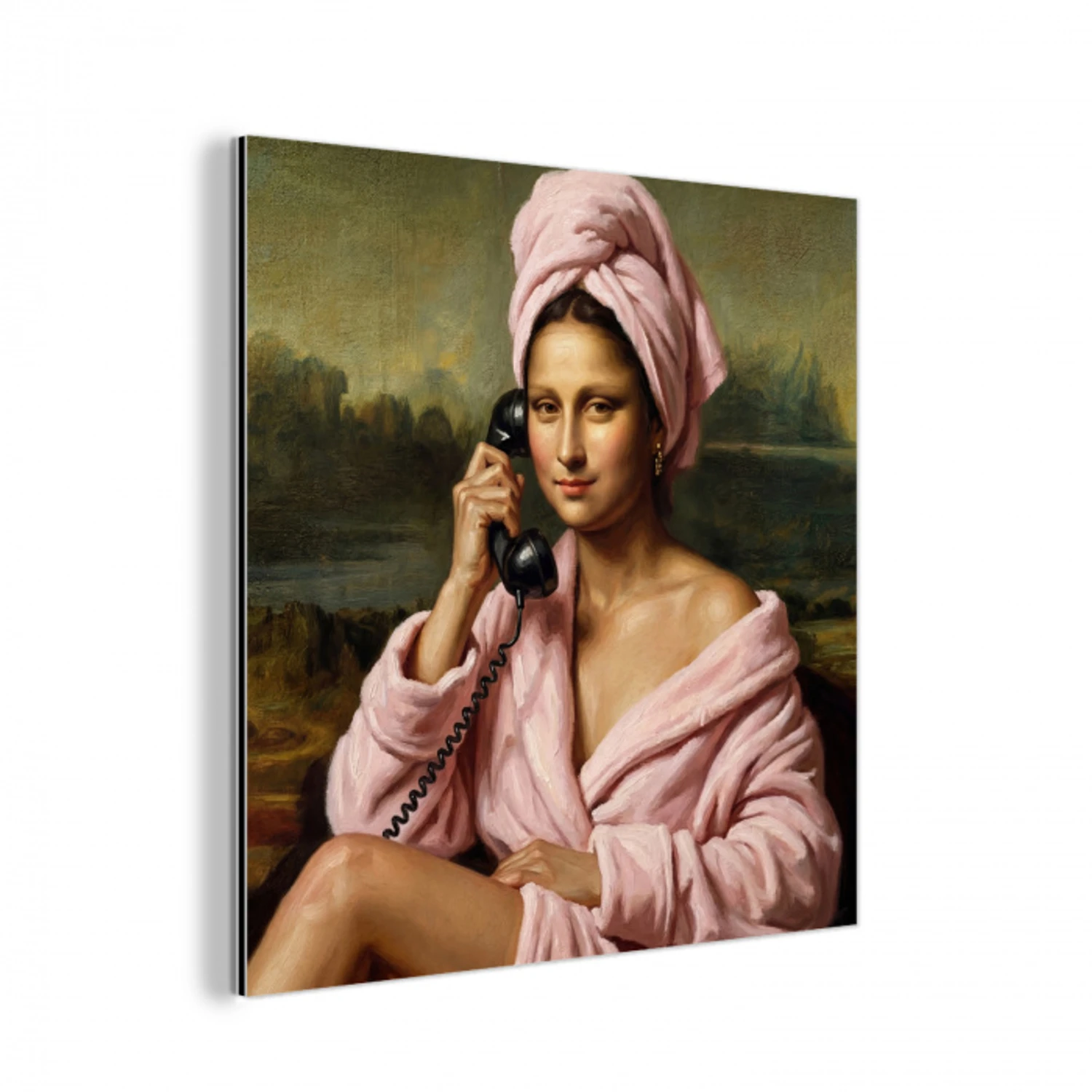 Mona - Klassiek - Roze aluminium wit klein -3d