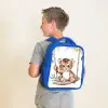 Tijger - Dier - Kinderen - Jungle Kinderrugzak - Blauw middel -sfeer2