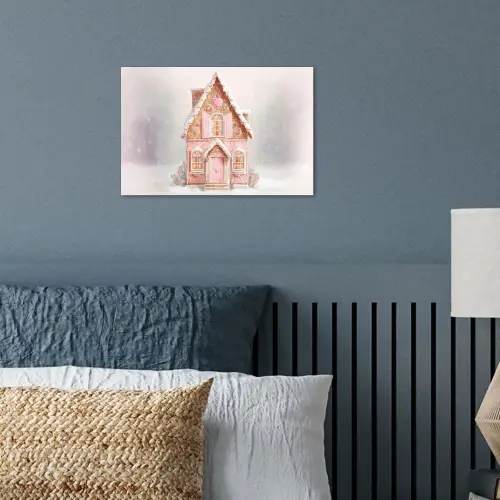 Huisje - Suiker - Pastel poster papier klein -sfeer2