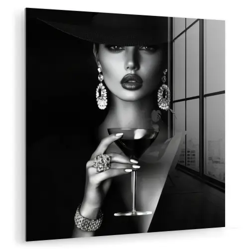 Vrouw - Cocktail - Chic plexiglas 5mm klein -zzzproduct_nieuw