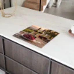 Wijn - Glazen - Druiven - Wijngaard Inductie beschermer vinyl 3mm middel -sfeer8