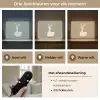 Eend - Konijnoren - Grijs Light Box met batterij (Wandlamp) middel -USP_lichtkleurNL