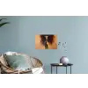 Giraf - Bruin - Abstract - Geschilderd Muursticker klein -plant