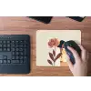 Vrouw - Minimalistisch - Bloem muismat rubber klein -toetsenbord