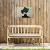 Vrouw - Groen - Hoed Tuinposter op houten frame 2 cm dik klein -sfeer4