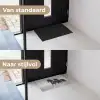 Paarden - Gras - Zwart - Wit Deurmat klein -voor-na_NL