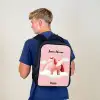 Eenhoorn - Vleugels - Roze - Regenboog Rugzak - Zwart middel -sfeer8