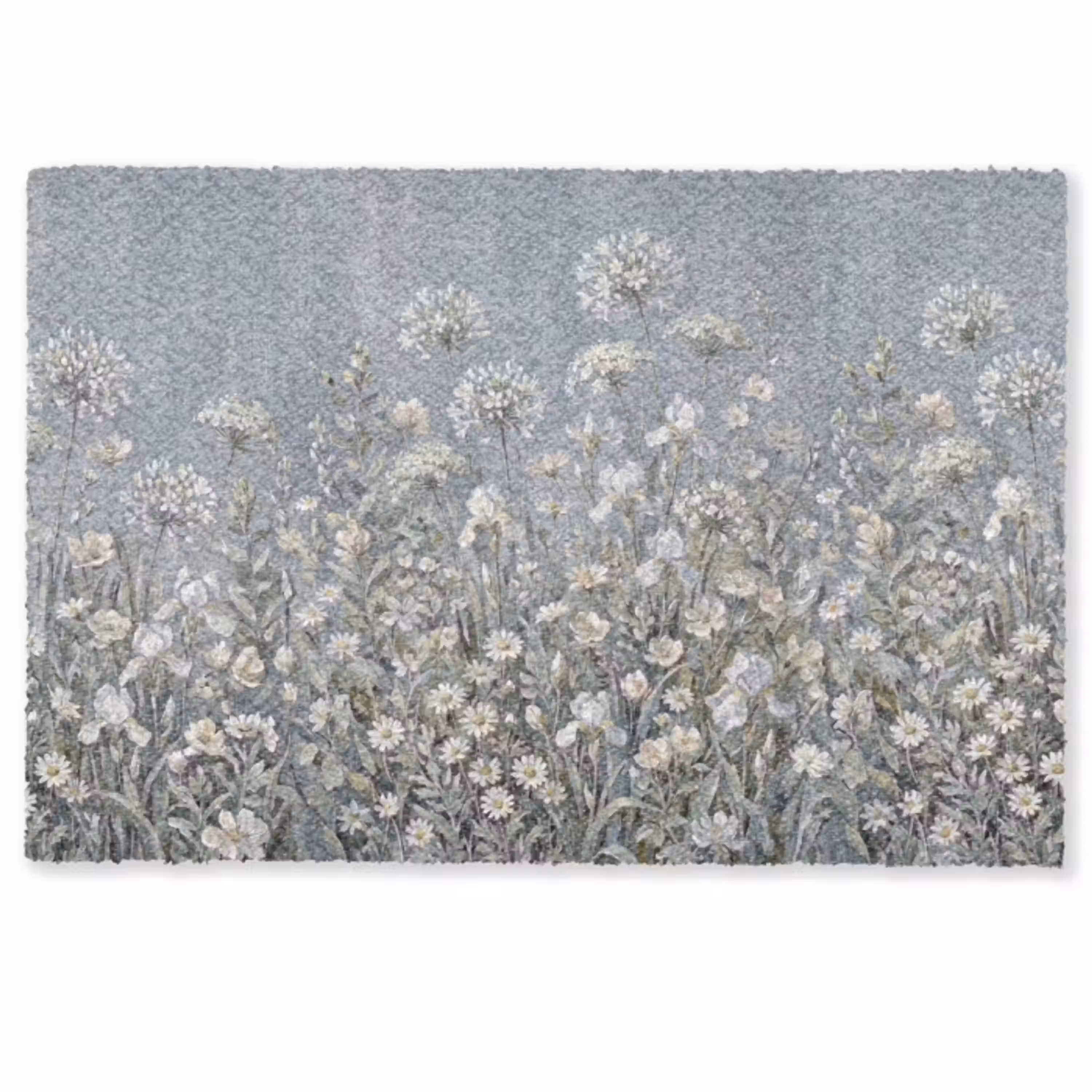 Bloemen - Botanisch - Blauw Deurmat klein -zkaufland3d