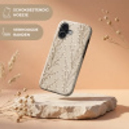 Katoen - Natuur - Taupe Toughcase MagSafe Apple iPhone 17 klein 1017 -USP_RandenV_NL
