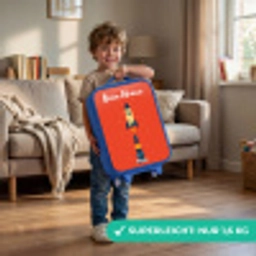 Raket - Sterren - Planeten Kinderkoffer - Blauw klein -sfeer2_DE