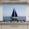 Zeilboot - Zee - Blauw keuken achterwand spatscherm klein -3d_website
