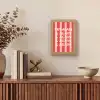 Strepen - Rood - Try again Light Box met kabel (Tafellamp) klein -sfeer2