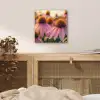 Bloemen - Paars - Bijen aluminium wit klein -sfeer3