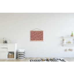 Luipaard - Patroon - Roze textielposter latten blank klein 122 -kinderkamer