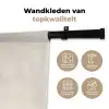 Abstract ontwerp - Zwarte cirkel - Verfvlekken Wandkleed katoen klein -sfeer2