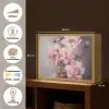 Rozen - Bloemen - Roze - Kunst - Watercolor Light Box met batterij (Wandlamp) middel -USP_websiteoverzichtNL