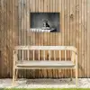 Bengaal - Kat - Tafelkleed - Zwart - Wit - Dier Tuinposter op houten frame 2 cm dik klein -sfeer4