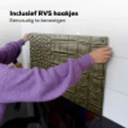 Krokodillenleer - Structuur - Groen Inductie beschemer met haakjes klein -ky-ophangen-nl