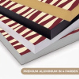 Golven - Rood - Patroon - Crème Textielframe zwart klein 947 -USP_kleurenDE