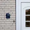 Blauwe bloemen - Sierlijk Naambord Huisje klein -sfeer1