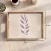 Tak - Bladeren - Minimalistisch - Beige Dienblad Rechthoek middel -USP_Formaat