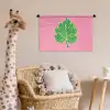 Blad - Groen - Illustratie - Minimalistisch Wandkleed katoen klein -wsfeer5_kind