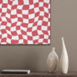 Golvend - Patroon - Rood PET vilt klein 837 -sfeer6_closeup