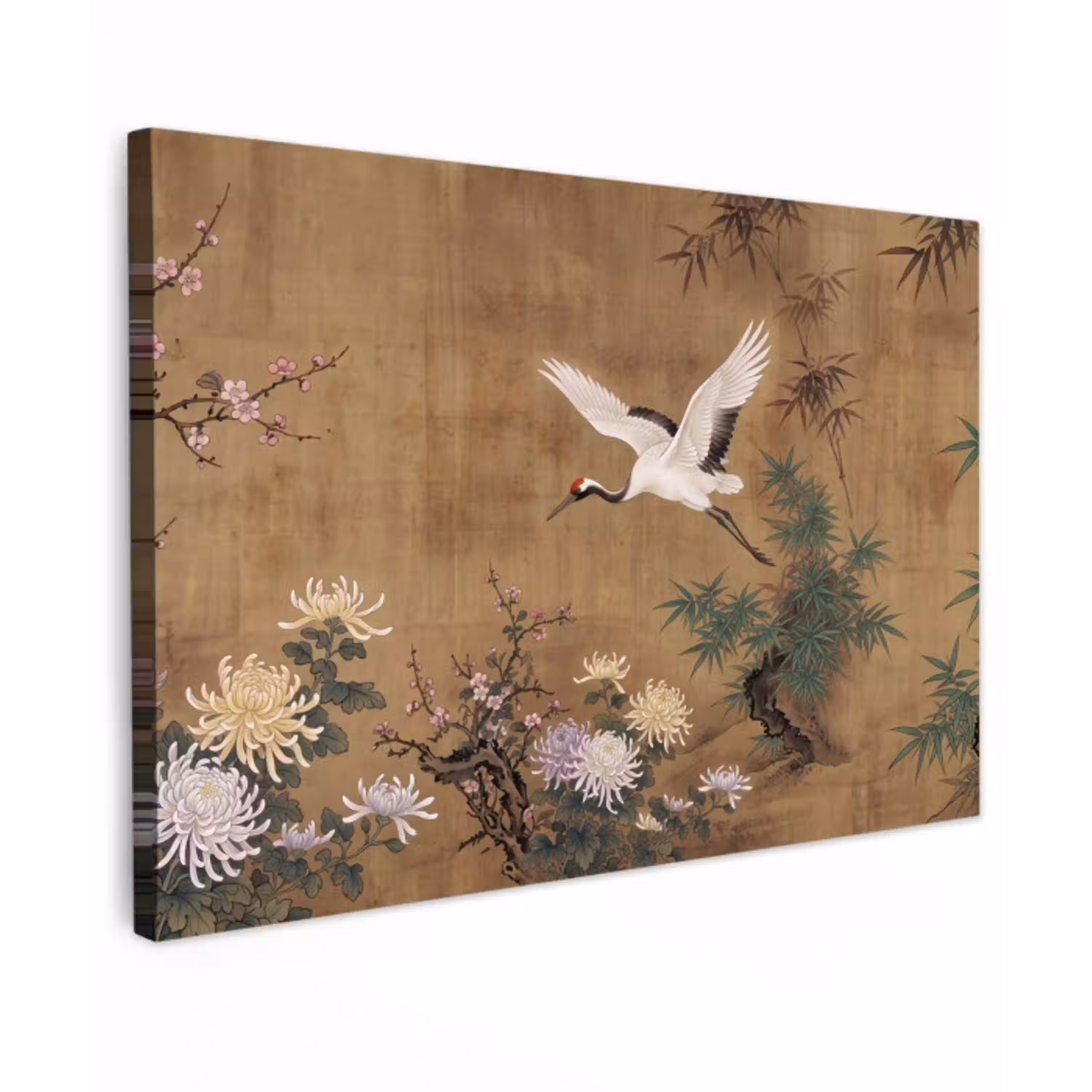 Oosters - Elegant - Kleurrijk Tuinposter op houten frame 2 cm dik klein -3d