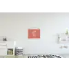 Minimalistisch - Illustratie - Aardbei - Tak textielposter latten blank klein -kinderkamer