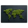 Wereldkaart - Mos -Levendig effect Placemat vinyl groot -zzsfeer1_Kitchenyeah-website