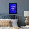 Blauw - Daddy's - Blokletters fotolijst zwart zonder passe partout klein -sfeer3