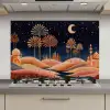 Sterrenhemel - Palmen - Rivier keuken achterwand spatscherm klein -3d_website
