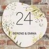 Gele bloemen - Klassiek Naambord Organisch middel -sfeer10
