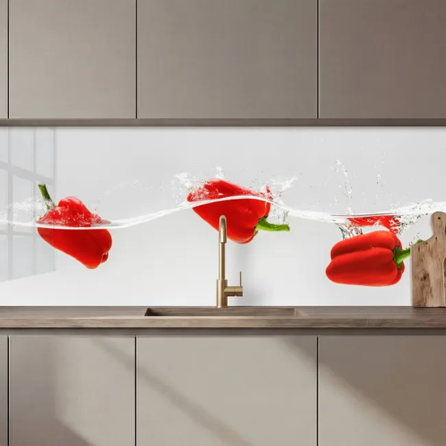 Revestimiento cocina - Splash - Vegetal - Rojo