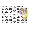 Paw - Pattern -Black Placemat vinyl groot 368 -zzzproduct_Kitchenyeah-website