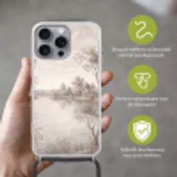 Terras - Water - Natuur - Landschap Hoesje iPhone 16 Pro Max met koord klein -sfeer2_NL