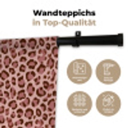 Luipaard - Patroon - Roze Wandkleed katoen klein 269 -tsfeer2_DE
