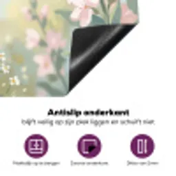 Kolibrie - Illustratie - Kleurrijk Inductie beschermer vinyl 3mm middel -zzzzzzz-cc-onderkant