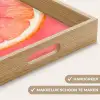 Grapefruit - Roze - Levendig Dienblad Rechthoek middel -USP_HandgreepNL