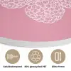 Frambozen - Steel - Getekend - Roze Akoestische PET Vilt - Rond klein -closeup_NL