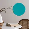 Blauw - Effen kleur Wandcirkel behangsticker klein 186 -sfeer3