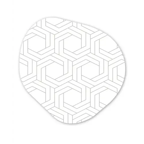 Design - Geometrie - Patronen - Abstract Wandcirkel Organisch Forex 3mm klein 629 -3d