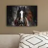 Paard - Dieren - Zwart - Luxe - Modern canvas 2cm klein -sfeer3