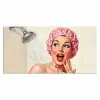 Vrouw - Douche - Roze Muismat XXL klein -3d_leeg