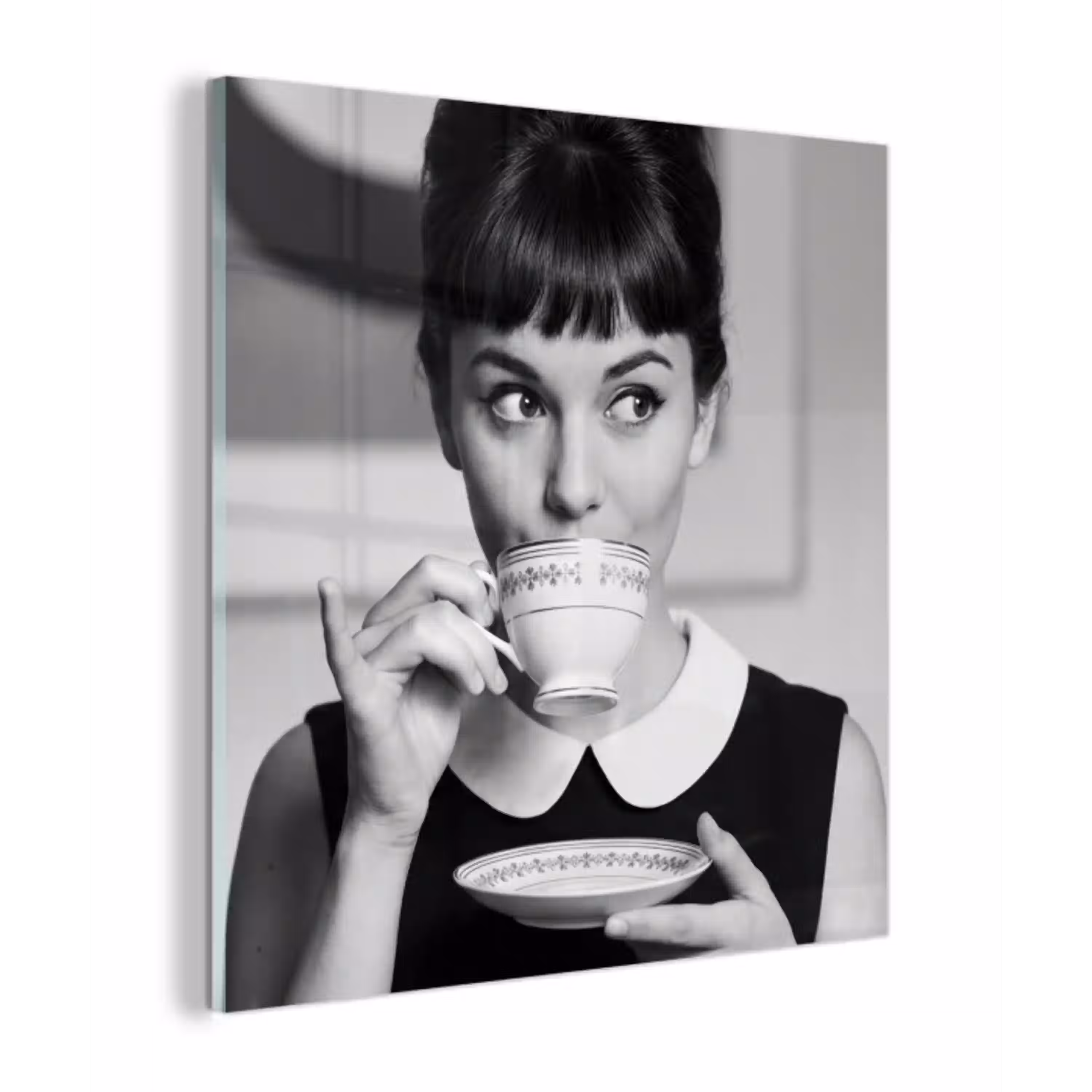 Portret - Thee - Vrouw plexiglas 5mm klein -z3d