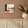 Bloemen - Koffie - Raam aluminium wit klein -sfeer4