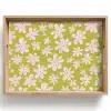 Bloemen - Roze - Getekend - Patroon Dienblad Rechthoek middel -z3d_shopping