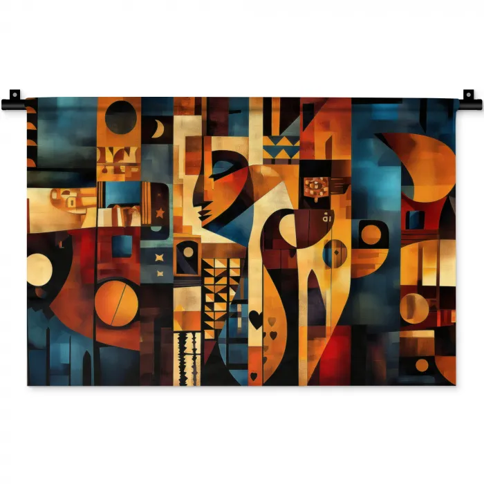 Figuren - Abstract - Symbolen Wandkleed katoen klein -zz3d
