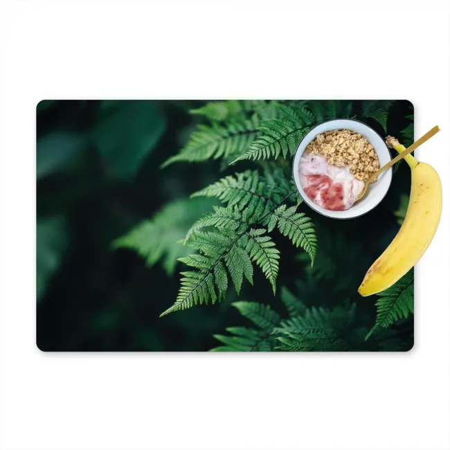 Varenblad - Groen - Structuur - Wazig Placemat vinyl groot -zzzproduct_Kitchenyeah-website